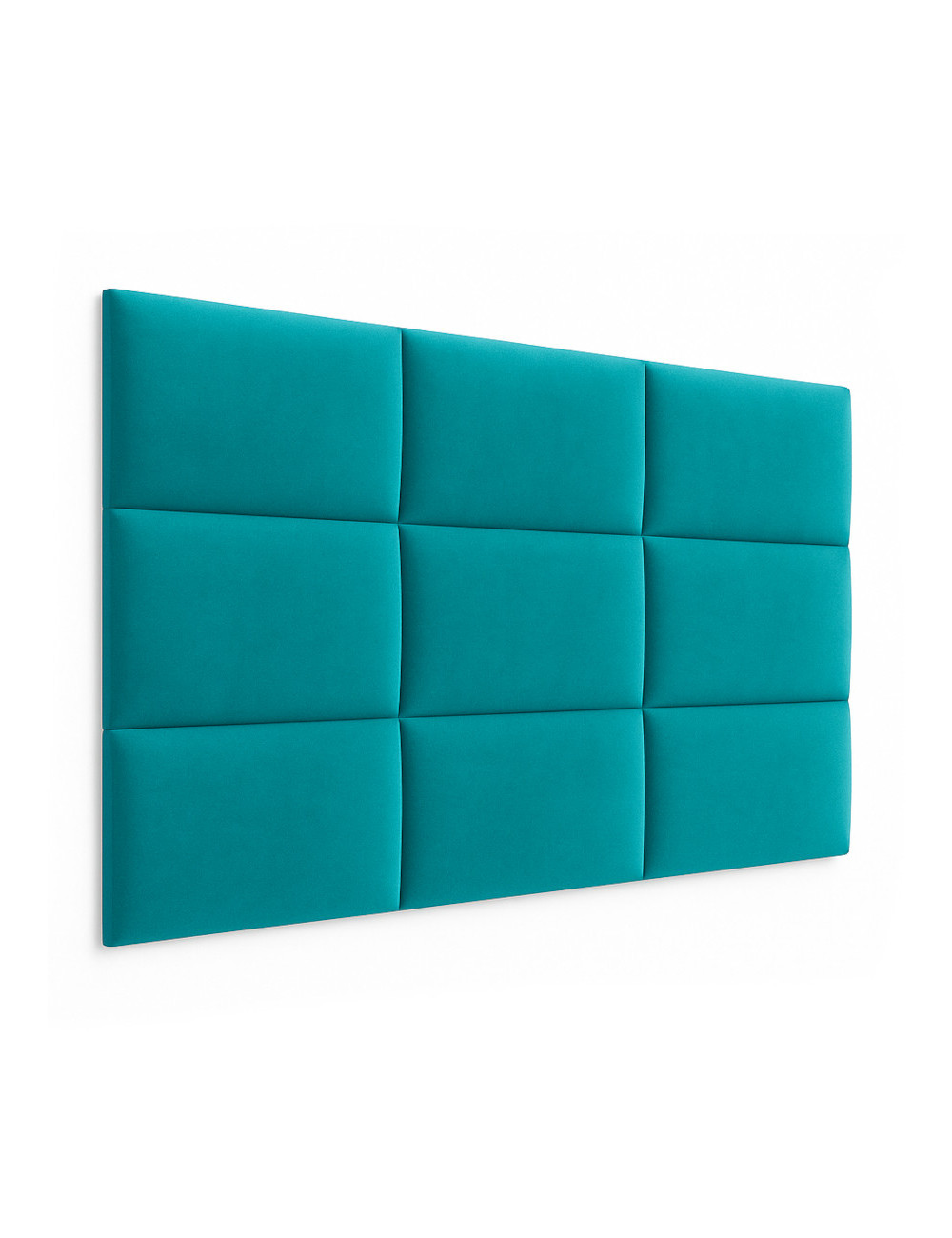 Upholstered Wall Panels Headboard Plush Velvet Velour Turquoise