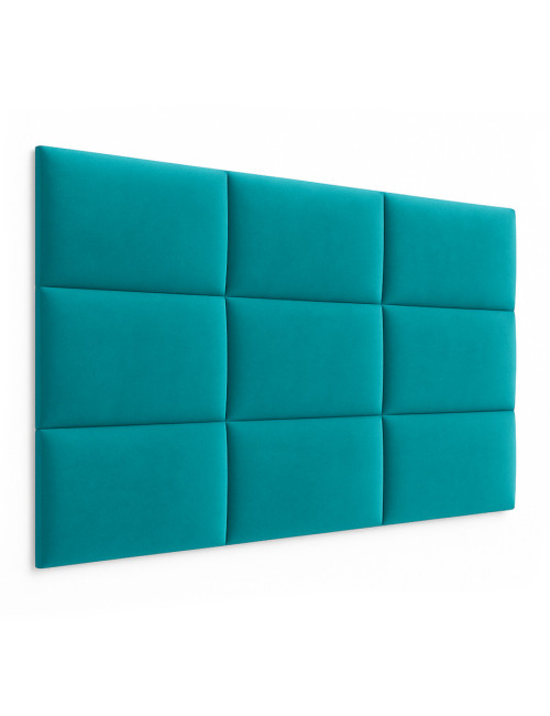 Upholstered Wall Panels Headboard Plush Velvet Velour Turquoise