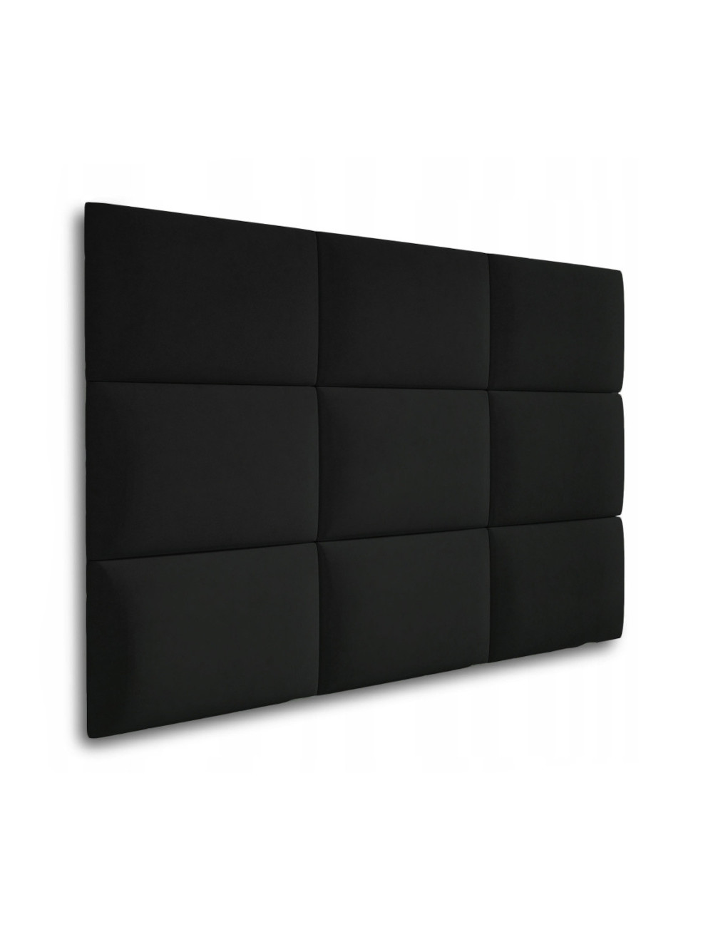 Upholstered Wall Panels Headboard Plush Velvet Velour Black