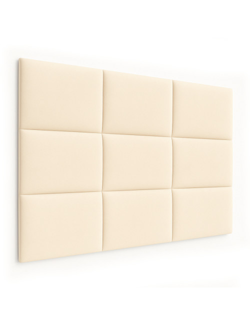 Upholstered Wall Panels Headboard Plush Velvet Velour Cream
