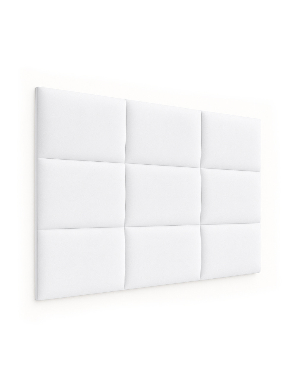 Upholstered Wall Panels Headboard Plush Velvet Velour White