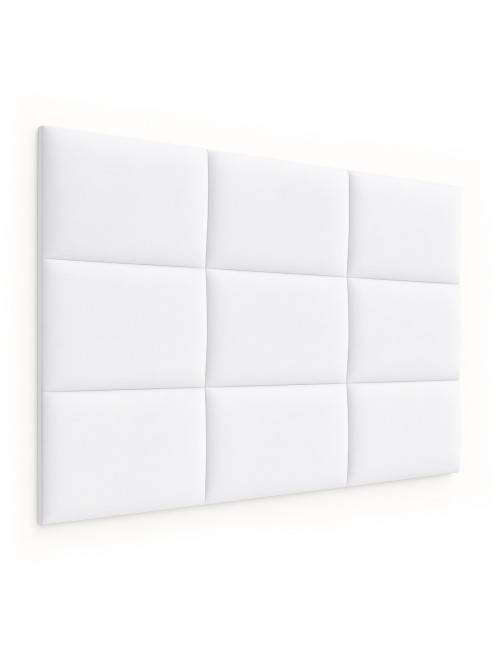 Upholstered Wall Panels Headboard Plush Velvet Velour White