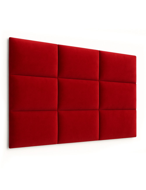 Upholstered Wall Panels Headboard Plush Velvet Velour Red