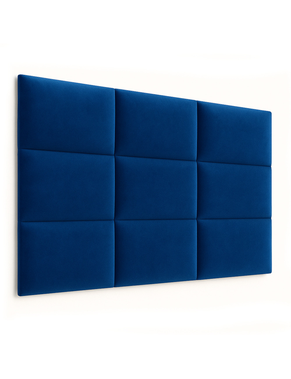 Upholstered Wall Panels Headboard Plush Velvet Velour Royal Blue