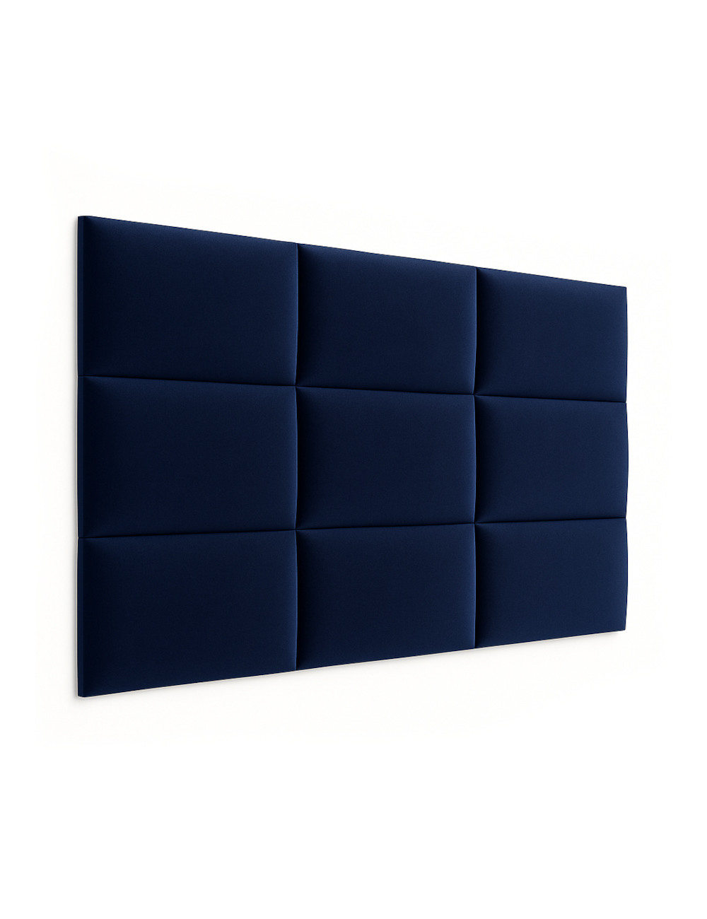 Upholstered Wall Panels Headboard Plush Velvet Velour Navy Blue