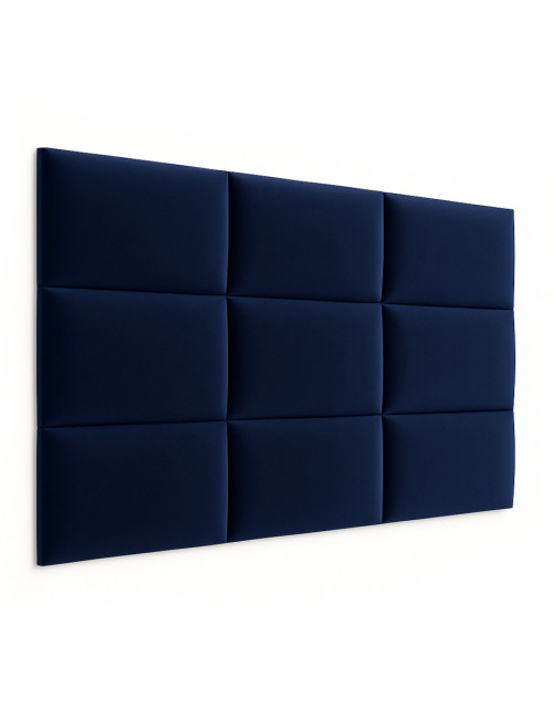 Upholstered Wall Panels Headboard Plush Velvet Velour Navy Blue
