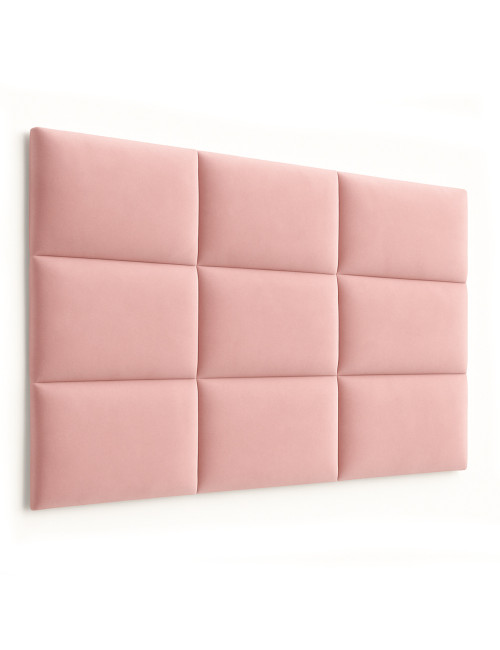 Upholstered Wall Panels Headboard Plush Velvet Velour Pink