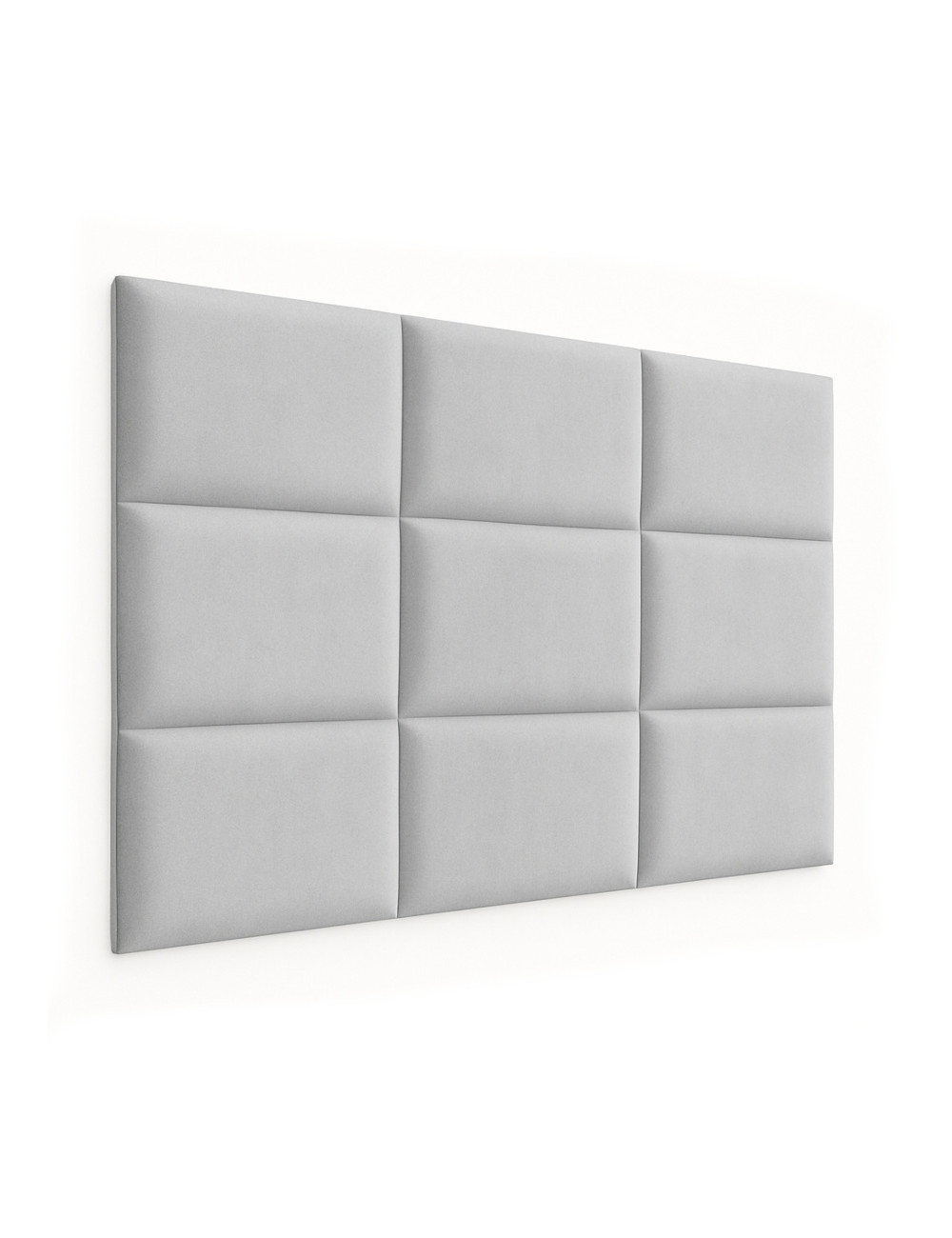 Upholstered Wall Panels Headboard Plush Velvet Velour Silver Grey