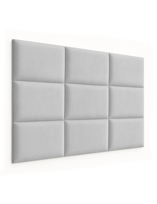 Upholstered Wall Panels Headboard Plush Velvet Velour Silver Grey