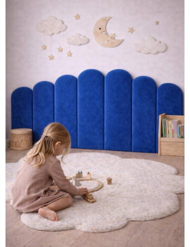 Kids Upholstered Fence Wall Panels | Nursery Headboard Panels | Velvet Wall Panels | Montessori Bed Headboard |