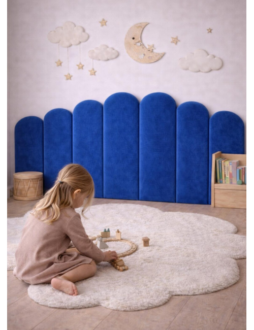 Kids Upholstered Fence Wall Panels | Nursery Headboard Panels | Velvet Wall Panels | Montessori Bed Headboard |