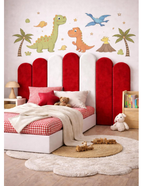 Kids Upholstered Fence Wall Panels | Nursery Headboard Panels | Velvet Wall Panels | Montessori Bed Headboard |