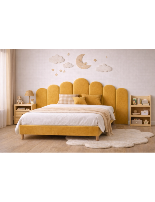 Kids Upholstered Fence Wall Panels | Nursery Headboard Panels | Velvet Wall Panels | Montessori Bed Headboard |