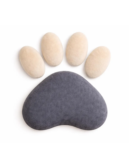 Personalized Dog or Cat Paw Wall Decor | Velvet Upholstered Pet Wall Panel | Custom Pet Name | Pet Corner Deco