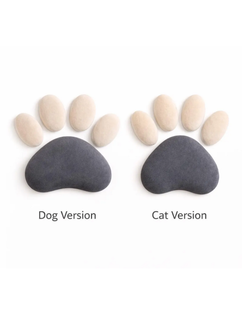 Personalized Dog or Cat Paw Wall Decor | Velvet Upholstered Pet Wall Panel | Custom Pet Name | Pet Corner Deco