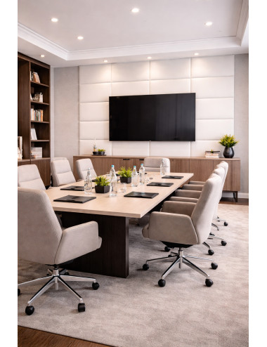 Upholstered Wall Panels Headboard Genuine Leather White