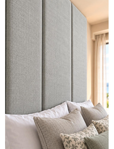 Linen Upholstered Wall Panels Premium Warwick Fabric Padded Headboard UK Made