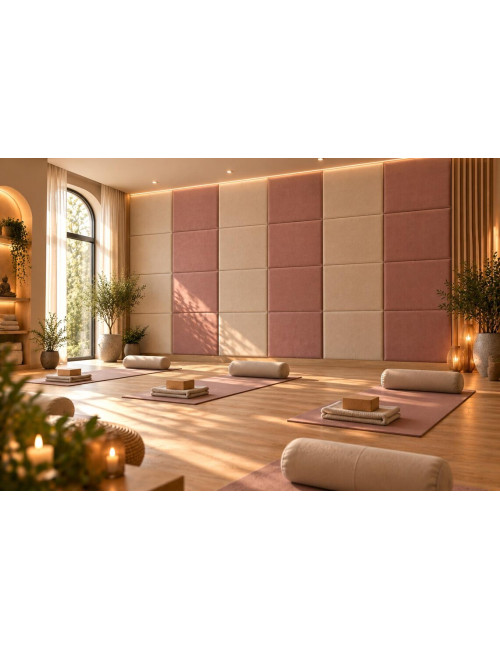 Luxury Velvet Wall Panels for Yoga & Pilates Studios | Bespoke Wellness Feature Wall