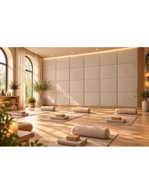 Luxury Velvet Wall Panels for Yoga & Pilates Studios | Bespoke Wellness Feature Wall